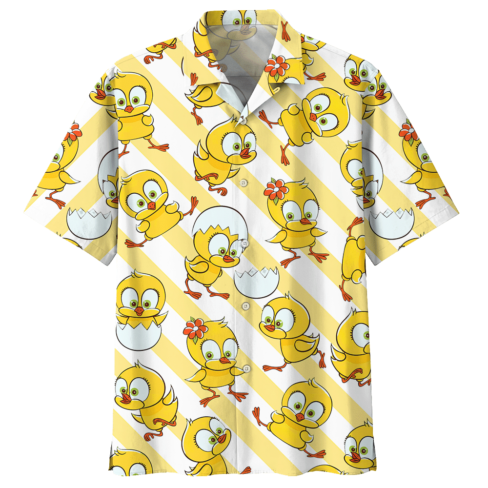 Chicken  Yellow High Quality Unisex Hawaiian Shirt For Men And Women Dhc17063005