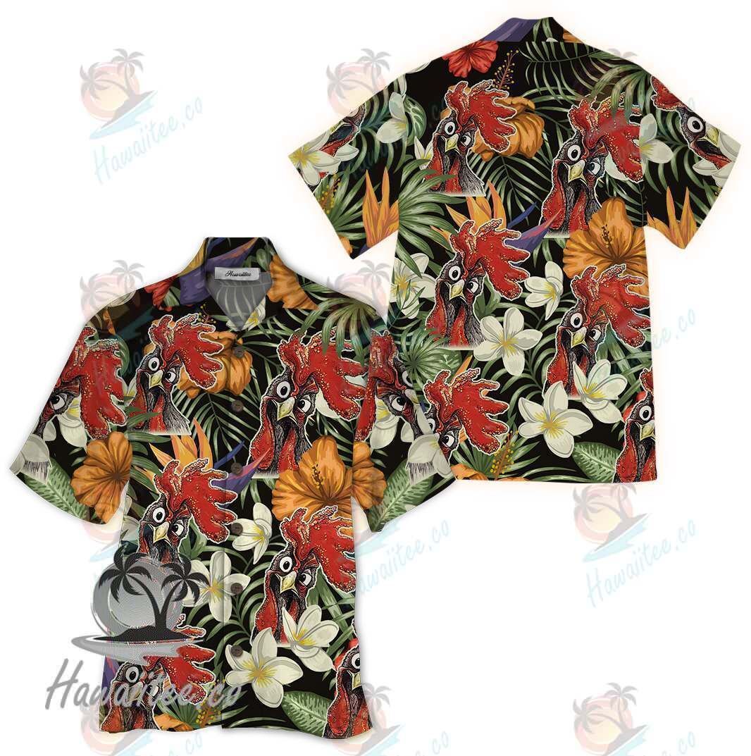 Chicken Colorful Nice Design Unisex Hawaiian Shirt For Men And Women Dhc17062246