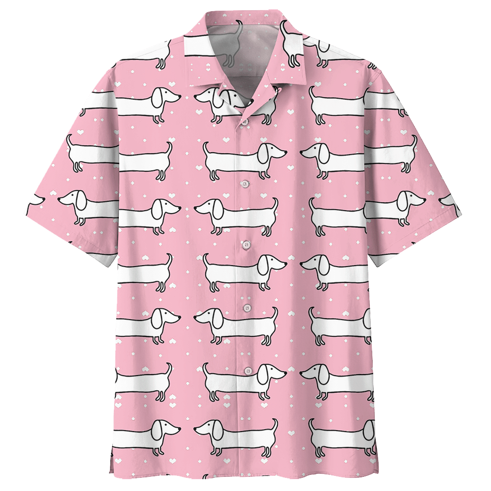 Dachshund  Pink High Quality Unisex Hawaiian Shirt For Men And Women Dhc17062668
