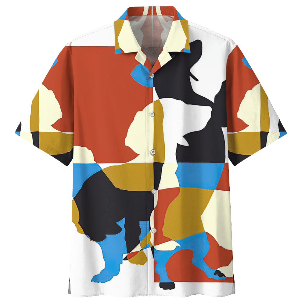 Dachshund Colorful Awesome Design Unisex Hawaiian Shirt For Men And Women Dhc17063048