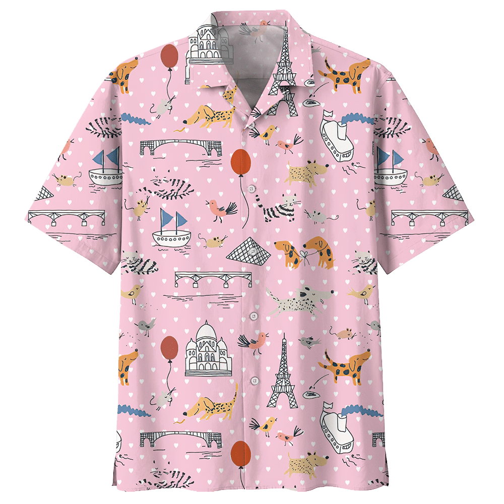 Dachshund Pink Nice Design Unisex Hawaiian Shirt For Men And Women Dhc17062552