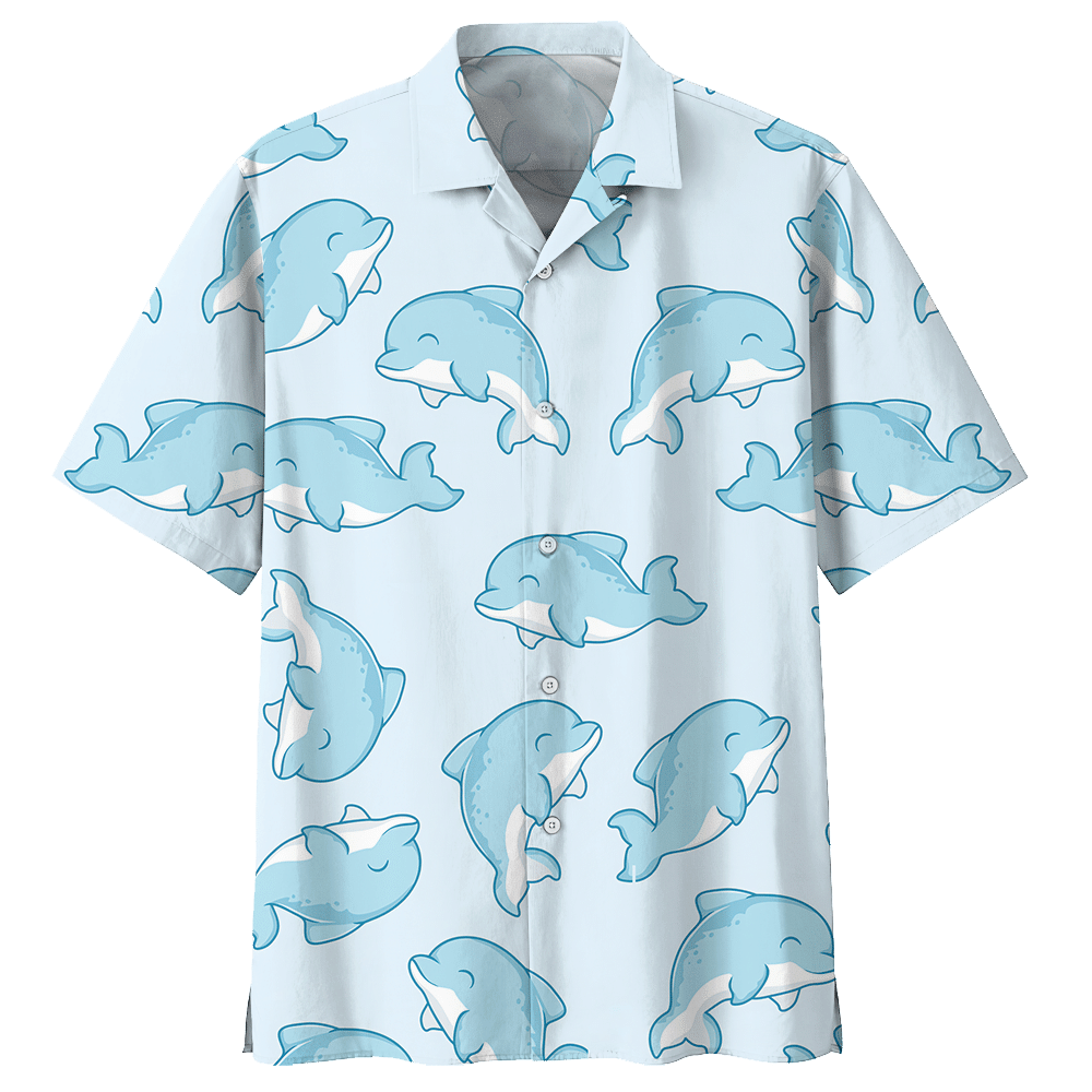 Dolphin  Blue Amazing Design Unisex Hawaiian Shirt For Men And Women Dhc17062798