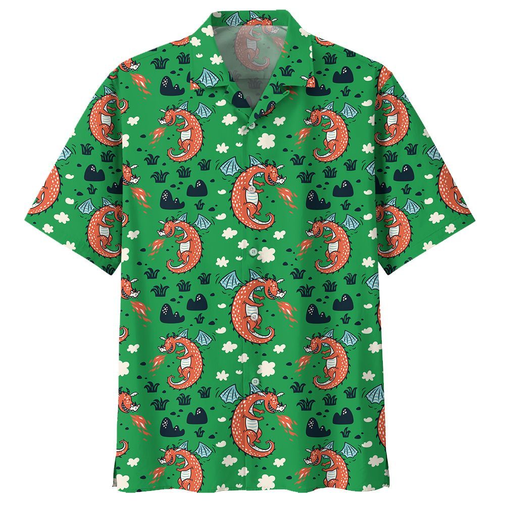 Dragon  Green Awesome Design Unisex Hawaiian Shirt For Men And Women Dhc17062879