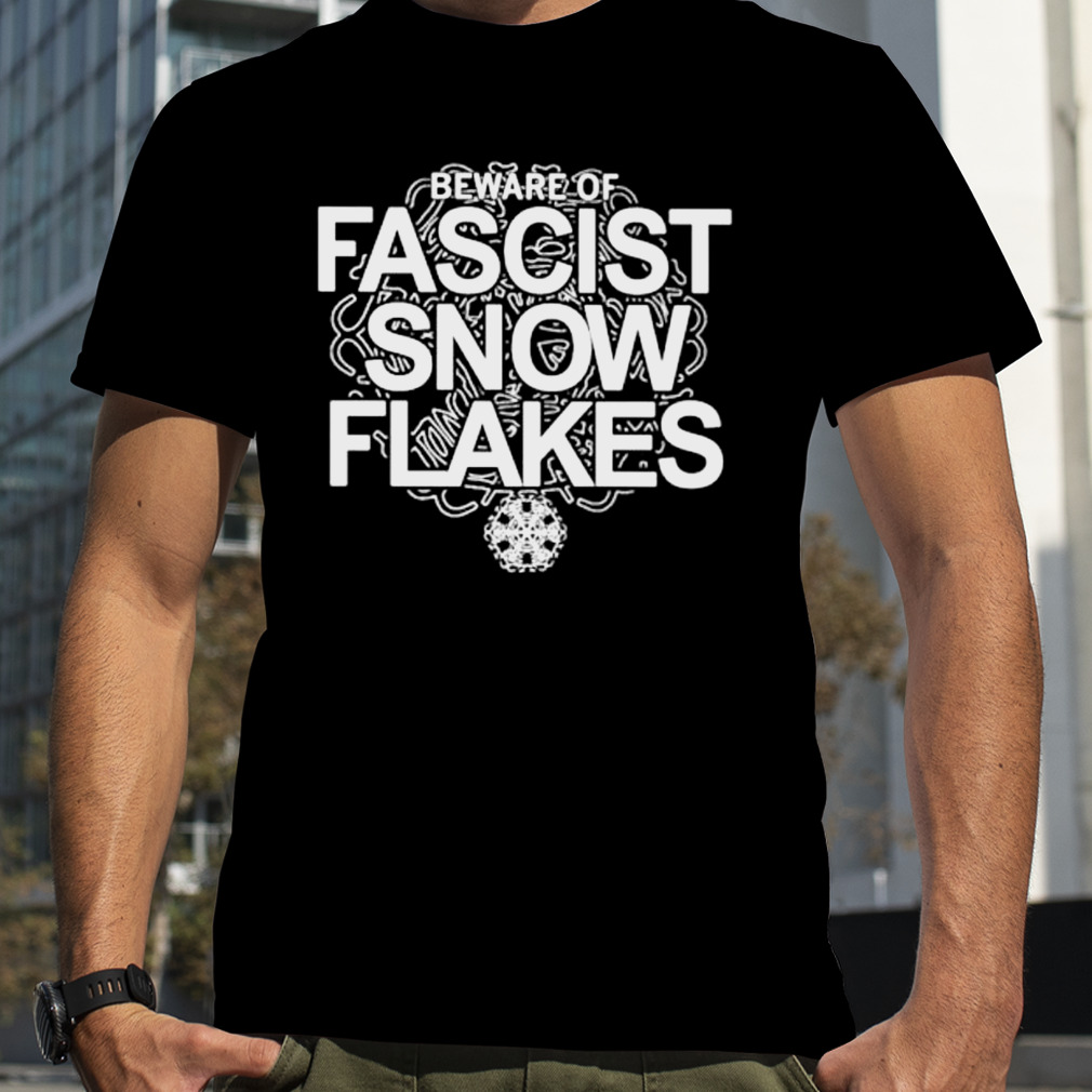 Fascist snowflakes stacked text logo shirt