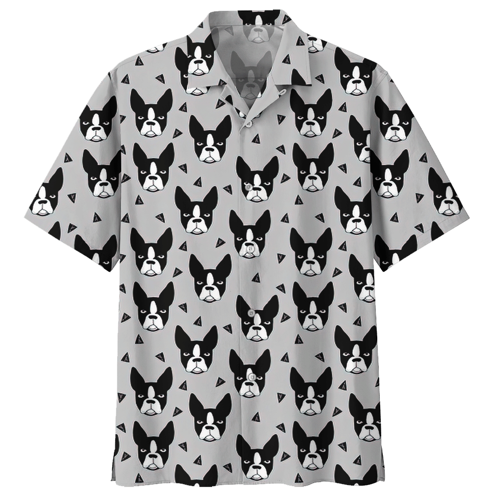 French Bulldog  Gray High Quality Unisex Hawaiian Shirt For Men And Women Dhc17063075
