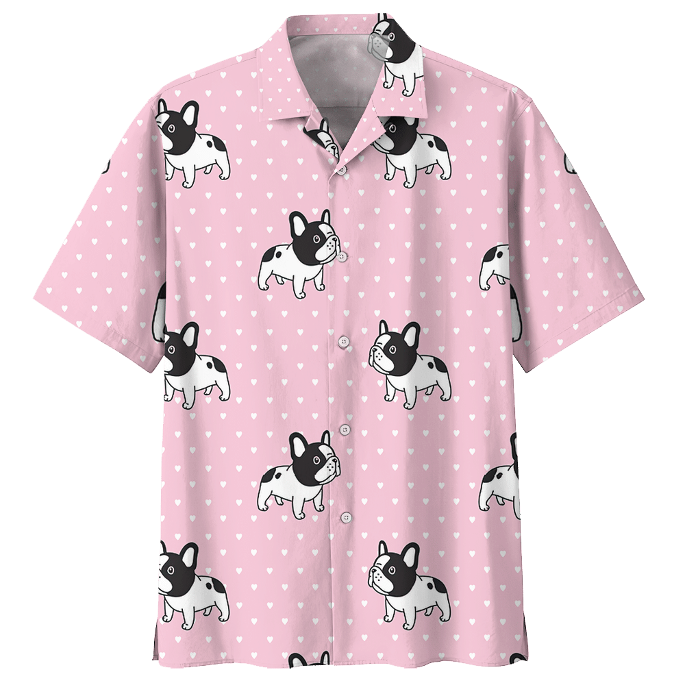 French Bulldog  Pink High Quality Unisex Hawaiian Shirt For Men And Women Dhc17063083