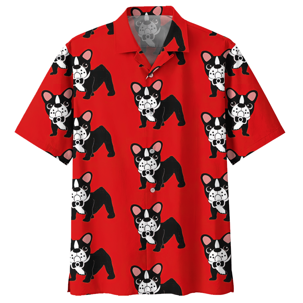 French Bulldog  Red Nice Design Unisex Hawaiian Shirt For Men And Women Dhc17063077