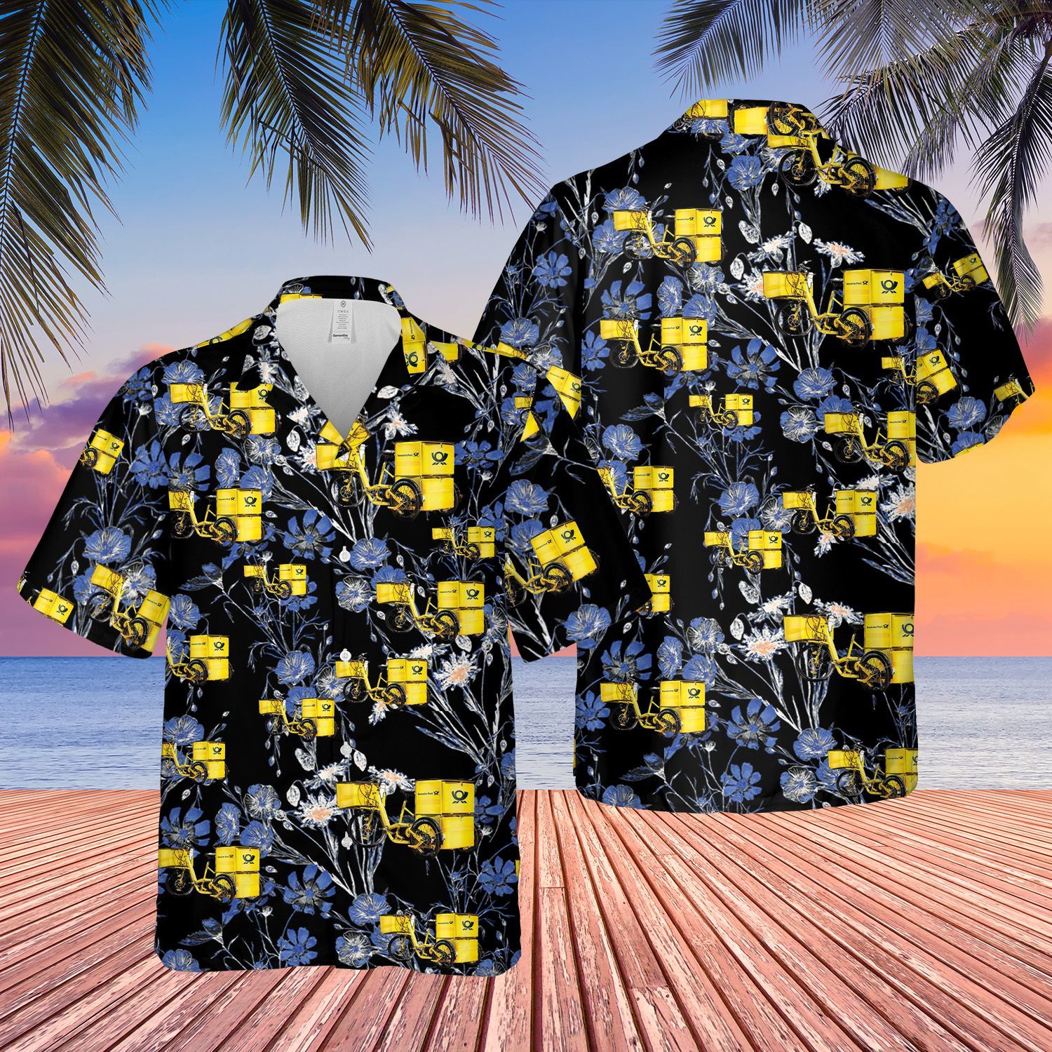 German Deutsche Post Blue High Quality Unisex Hawaiian Shirt For Men And Women Dhc17063316
