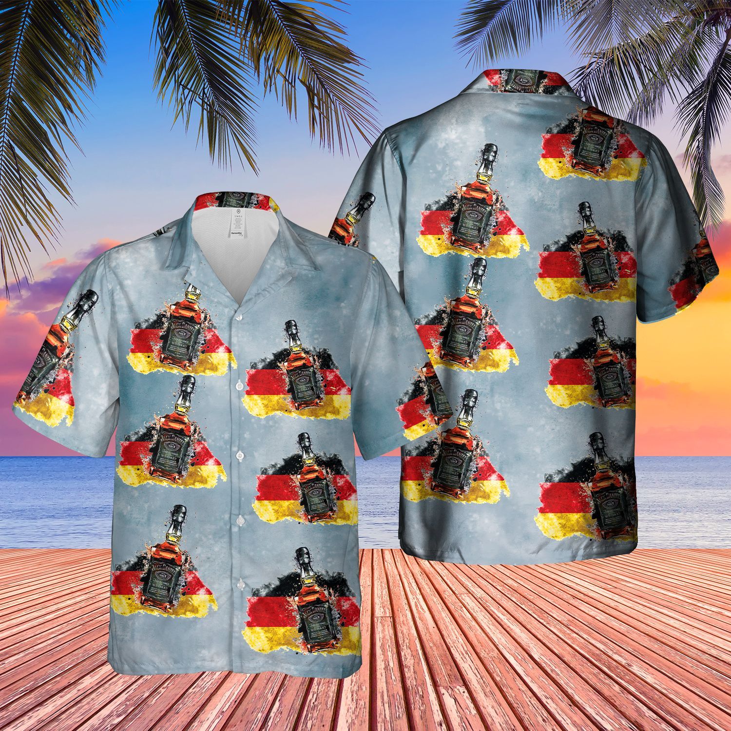 German Whiskey   Blue Amazing Design Unisex Hawaiian Shirt For Men And Women Dhc17063174