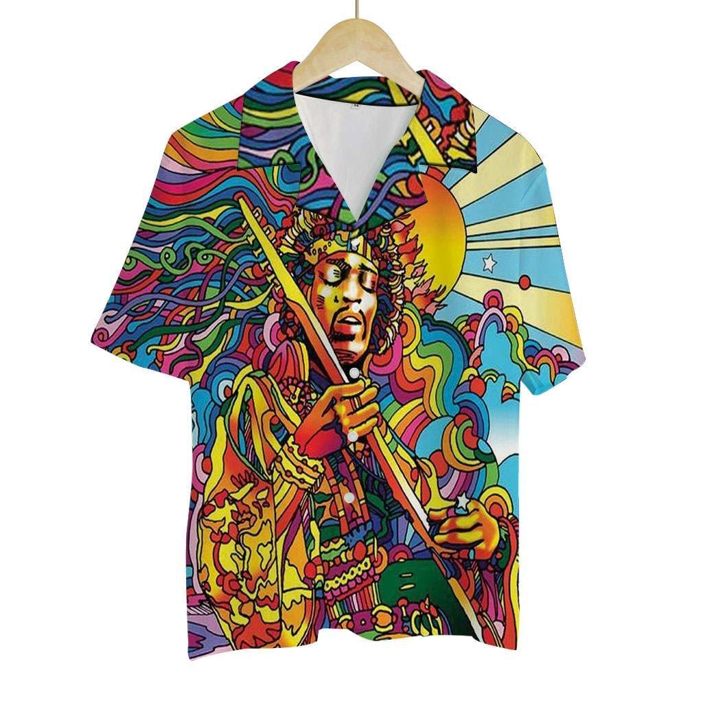 Hippie Colorful Unique Design Unisex Hawaiian Shirt For Men And Women Dhc17062318