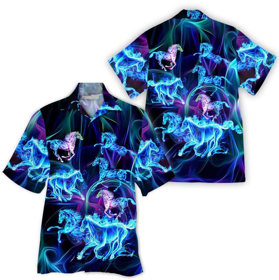 Horse Blue Nice Design Unisex Hawaiian Shirt For Men And Women Dhc17062278