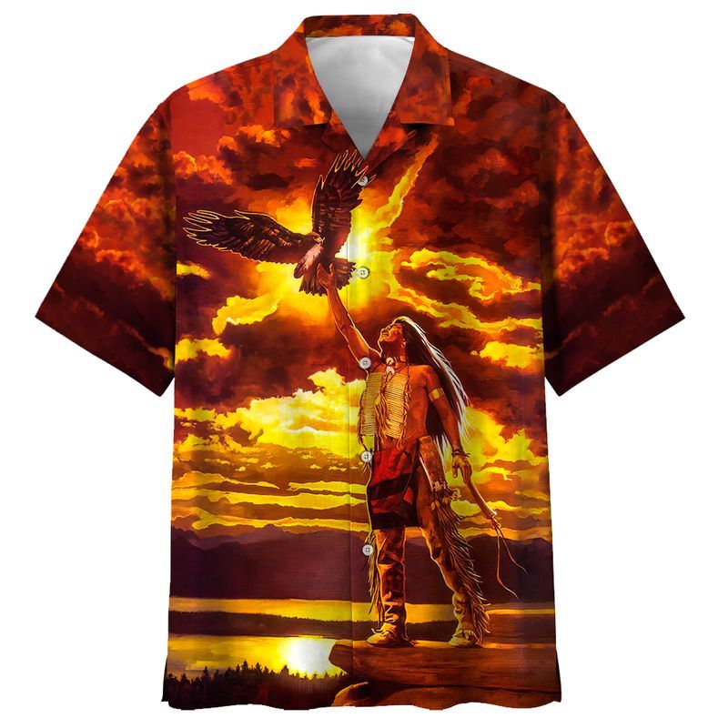 Indigenous  Red Unique Design Unisex Hawaiian Shirt For Men And Women Dhc17063921