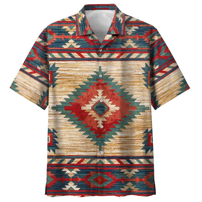 Indigenous  Tan High Quality Unisex Hawaiian Shirt For Men And Women Dhc17063929