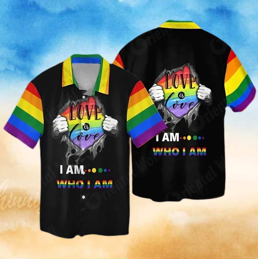 Lgbt Love Is Love I Am Who I Am Hawaiian Shirt