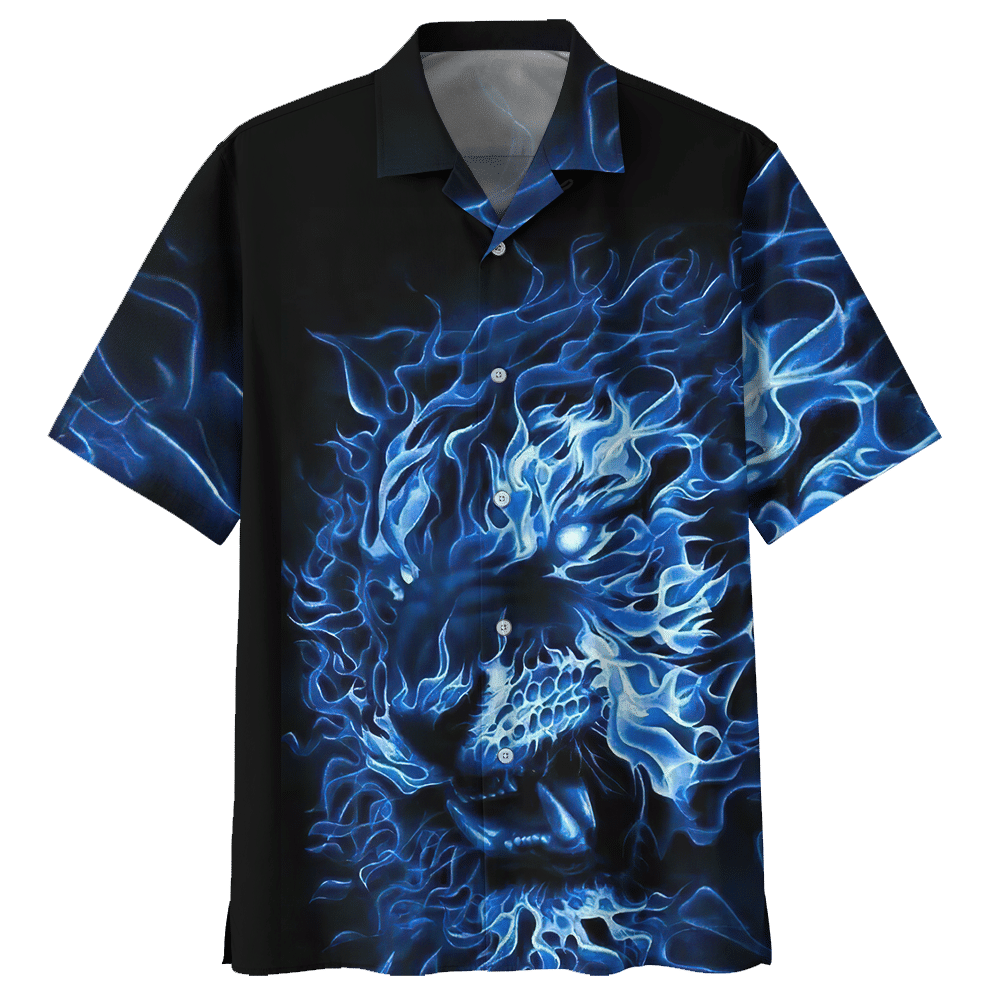 Lion Blue Awesome Design Unisex Hawaiian Shirt For Men And Women Dhc17062934