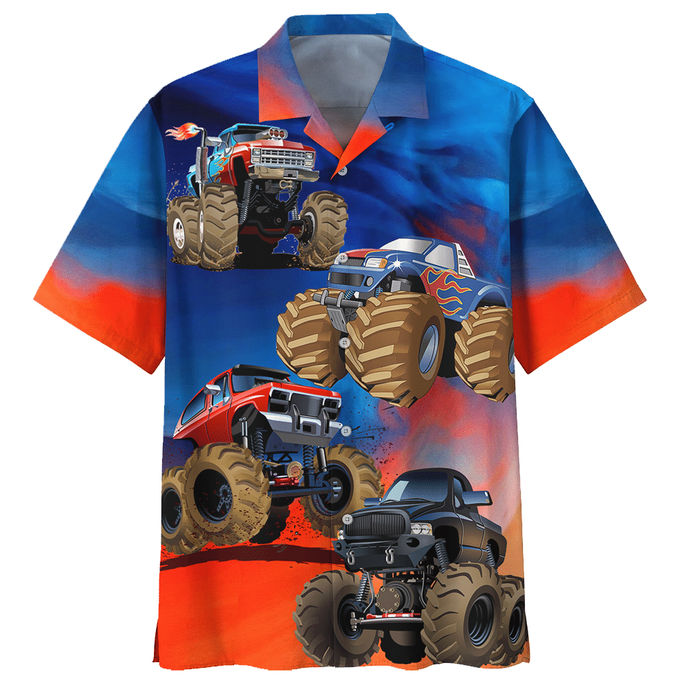 Monster Truck Blue Amazing Design Unisex Hawaiian Shirt For Men And Women Dhc17062705