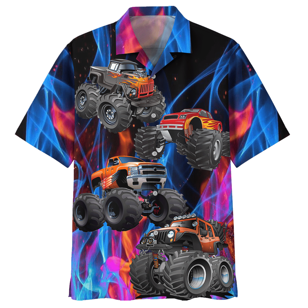 Monster Truck Blue Nice Design Unisex Hawaiian Shirt For Men And Women Dhc17062706