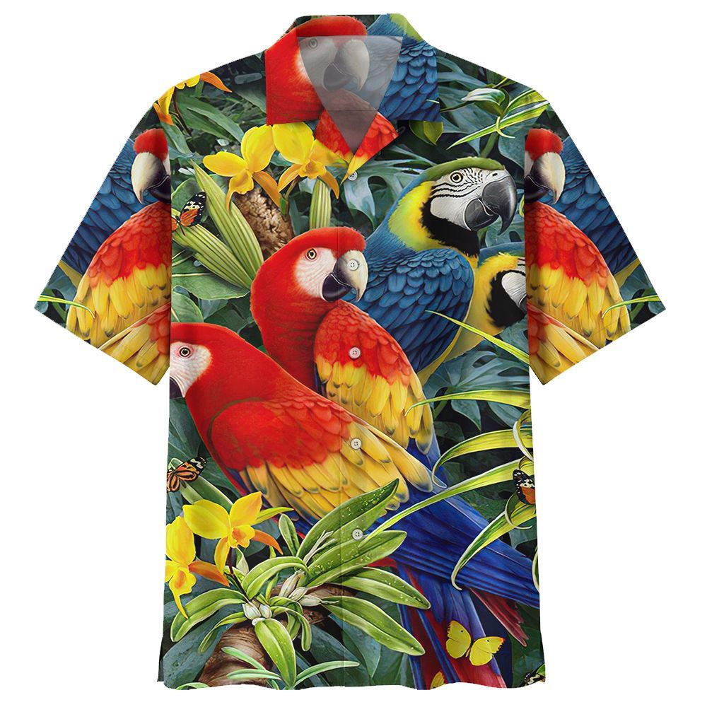 Parrot Colorful High Quality Unisex Hawaiian Shirt For Men And Women Dhc17062990