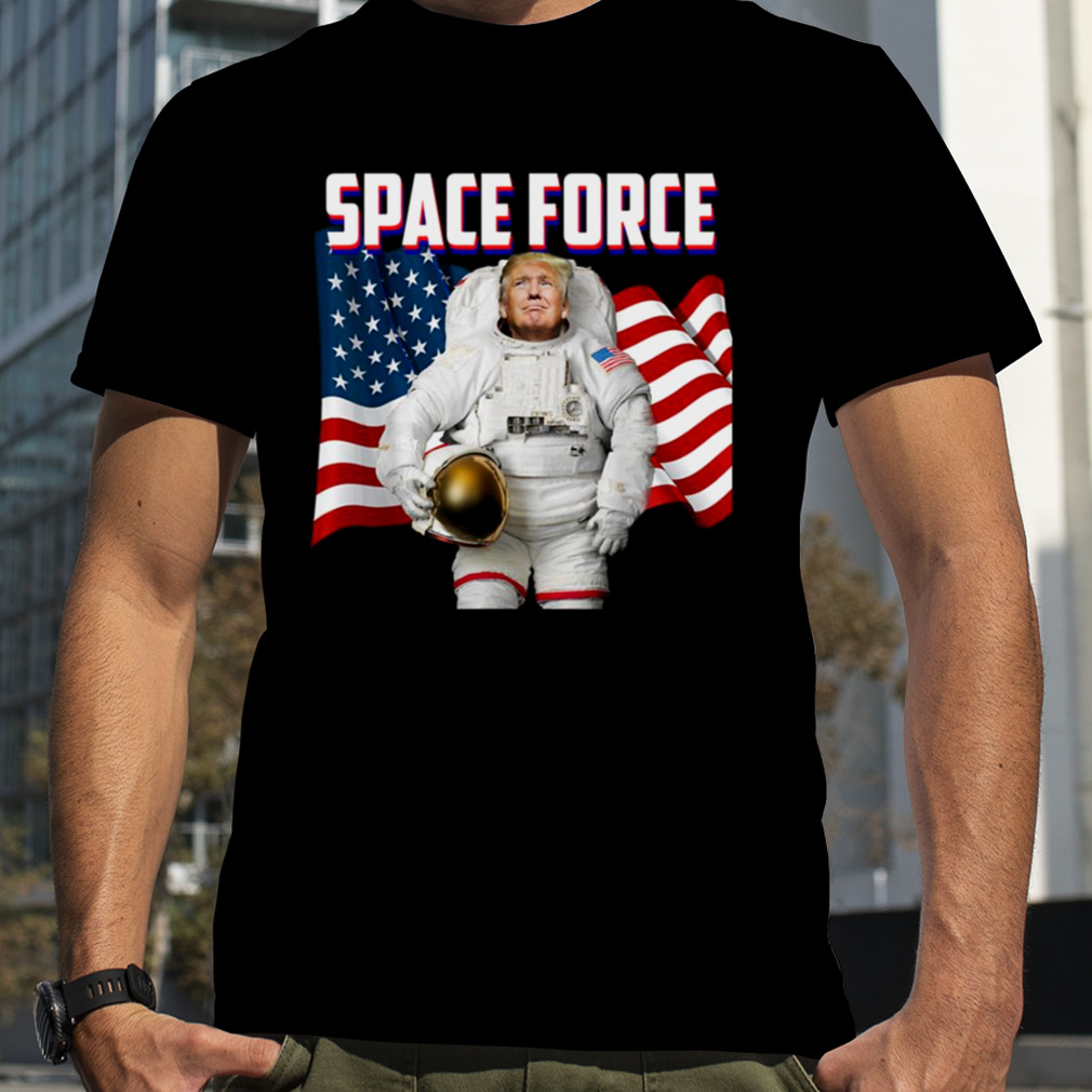 Patriotic Space Force American Flag Donald Trump shirt