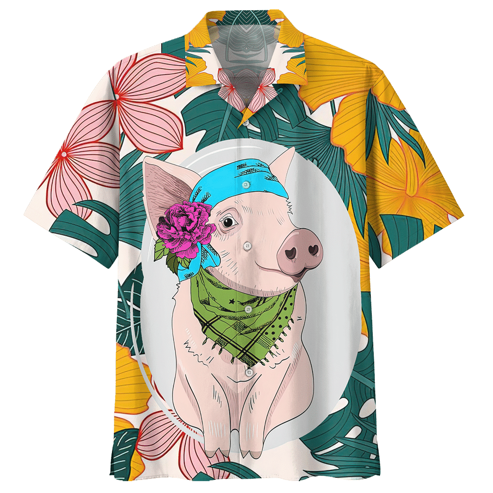 Pig   White Nice Design Unisex Hawaiian Shirt For Men And Women Dhc17063779