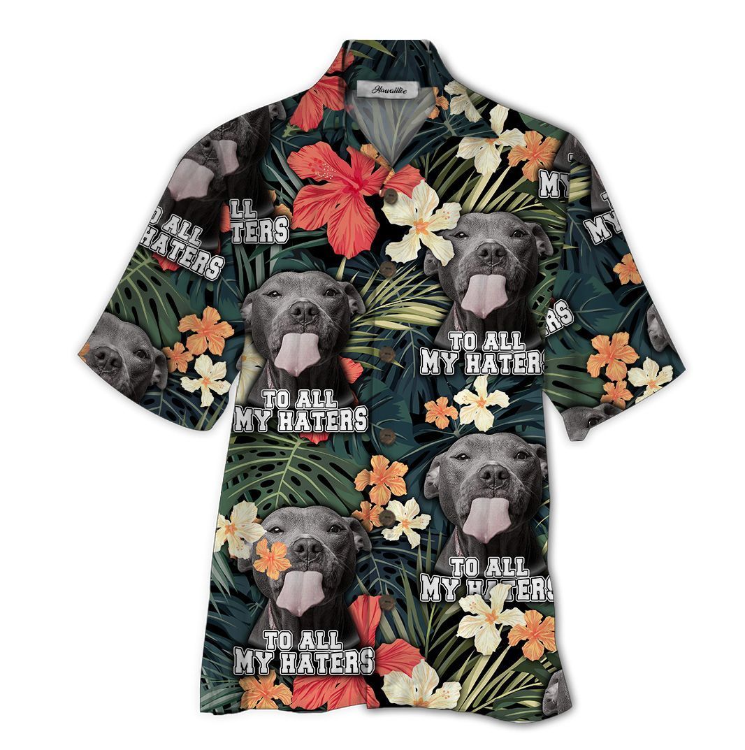 Pitbull Colorful Nice Design Unisex Hawaiian Shirt For Men And Women Dhc17062160