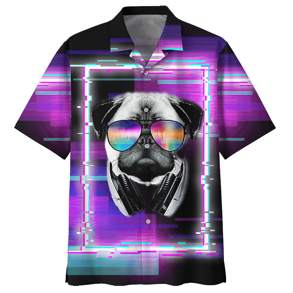 Pug Colorful Awesome Design Unisex Hawaiian Shirt For Men And Women Dhc17063089
