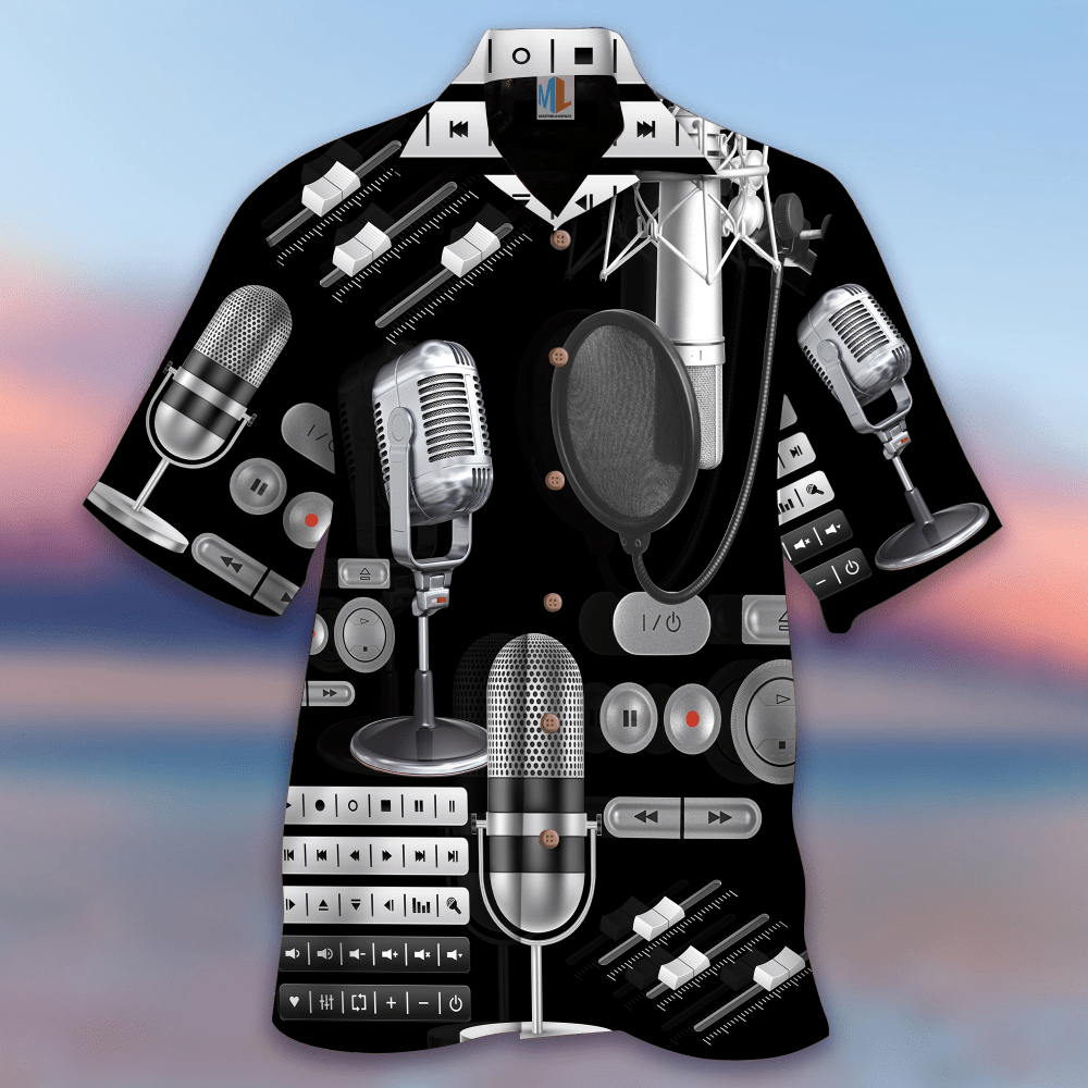 Recording Studio What Feelings  Black Unique Design Unisex Hawaiian Shirt For Men And Women Dhc17062402