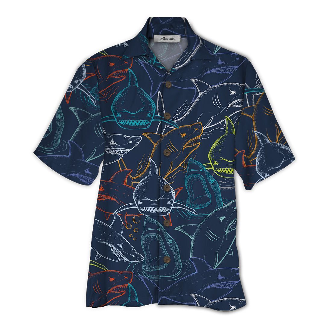 Shark Black Unique Design Unisex Hawaiian Shirt For Men And Women Dhc17062178