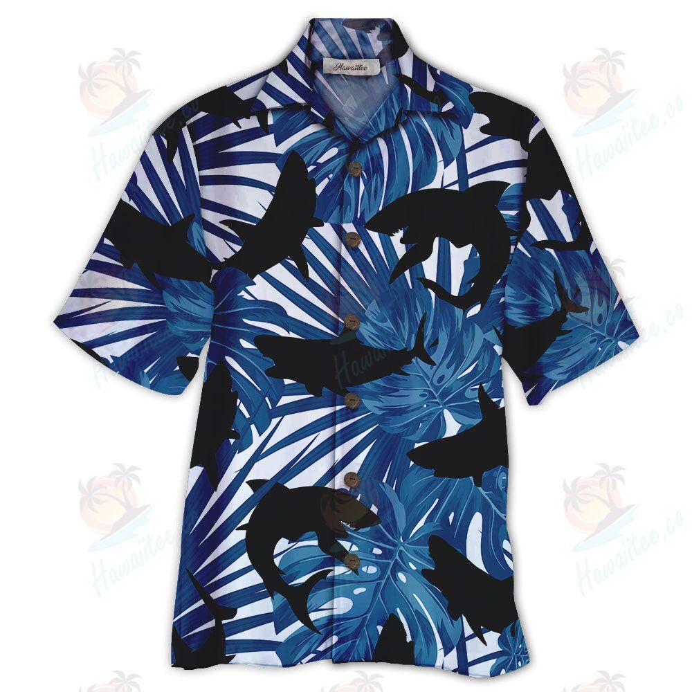 Shark Blue Nice Design Unisex Hawaiian Shirt For Men And Women Dhc17062298