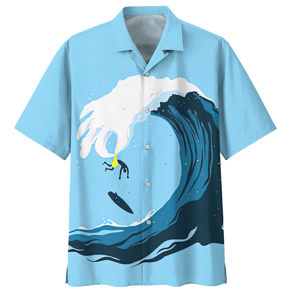 Surfing Blue Awesome Design Unisex Hawaiian Shirt For Men And Women Dhc17062815