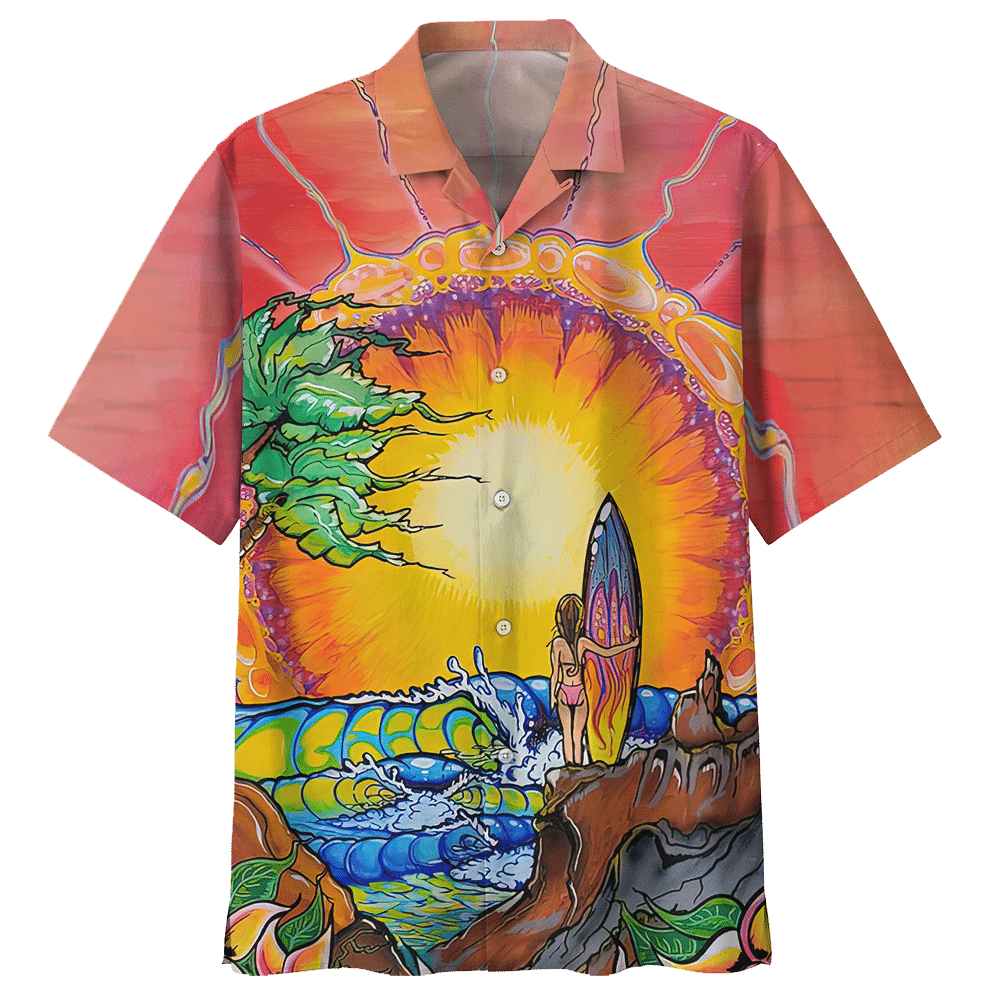 Surfing Colorful Unique Design Unisex Hawaiian Shirt For Men And Women Dhc17062816