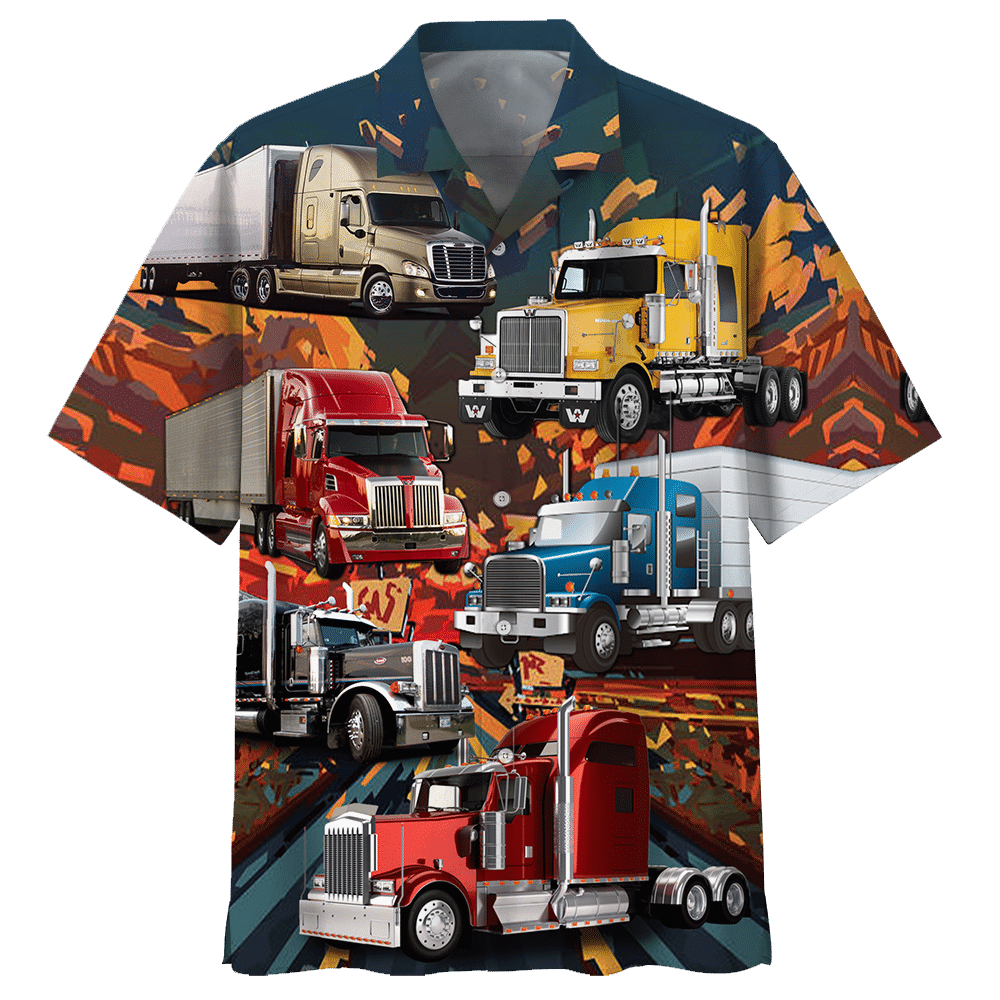 Trucker  Colorful Amazing Design Unisex Hawaiian Shirt For Men And Women Dhc17062953