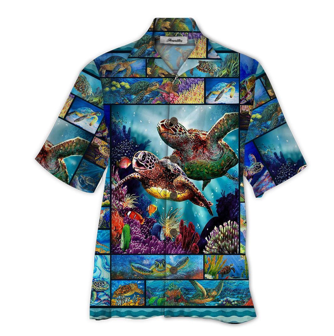 Turtle Blue Amazing Design Unisex Hawaiian Shirt For Men And Women Dhc17062184
