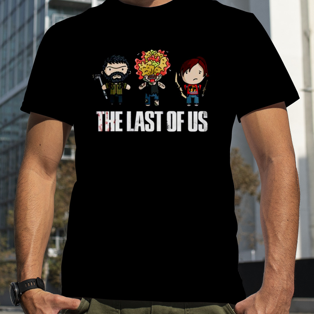 The Last Of Us Ellie And Joel And Clicker Chibi shirt