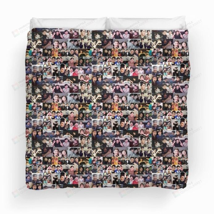 Dan And Phil Duo Picture Collage Bedding Set