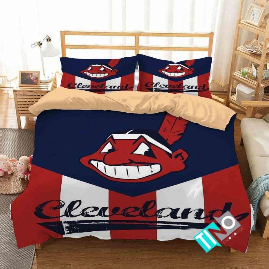 MLB Cleveland Indians Logo Bedding Sets