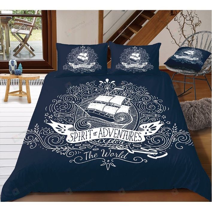 Sailboat Spirit Of Adventure Bedding Set