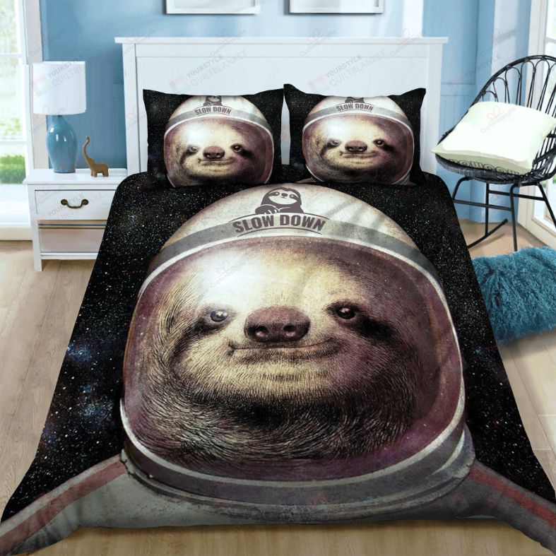 Sloth Slow Down Bedding Set