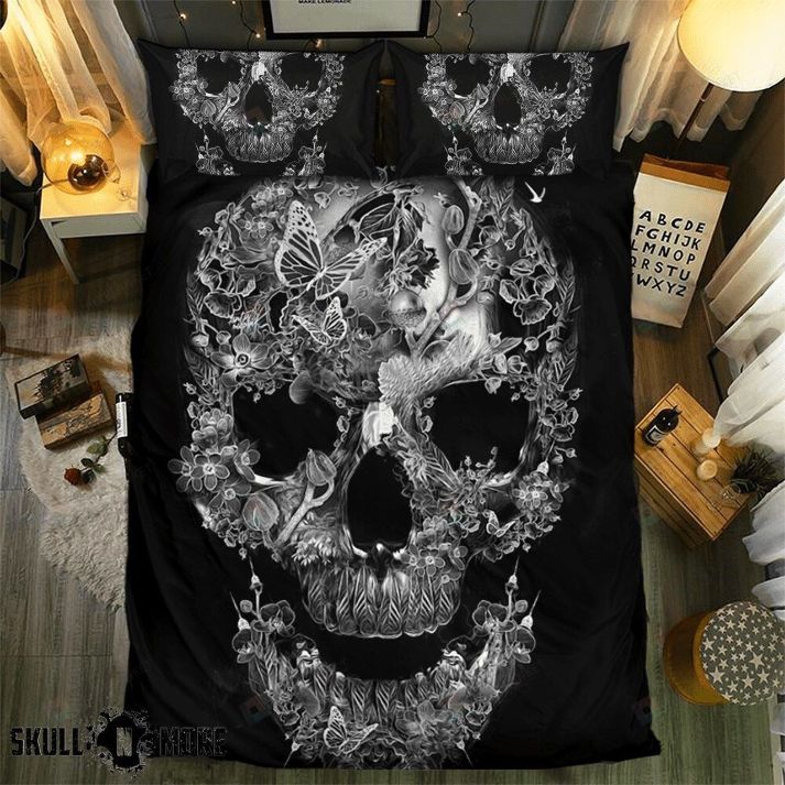 Snm Floral Skull Collection Bedding Set