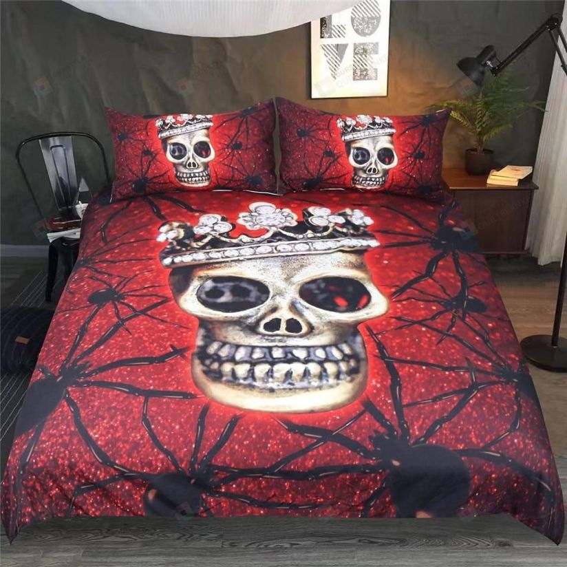 Spider Skull King Bedding Set