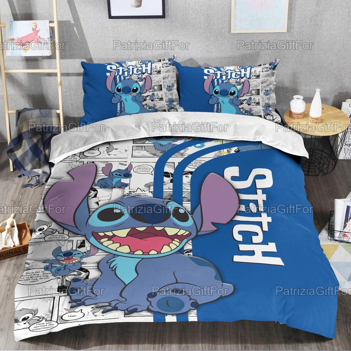 Stitch Bedding Set Bedroom Decor Stitch Lovers Gift
