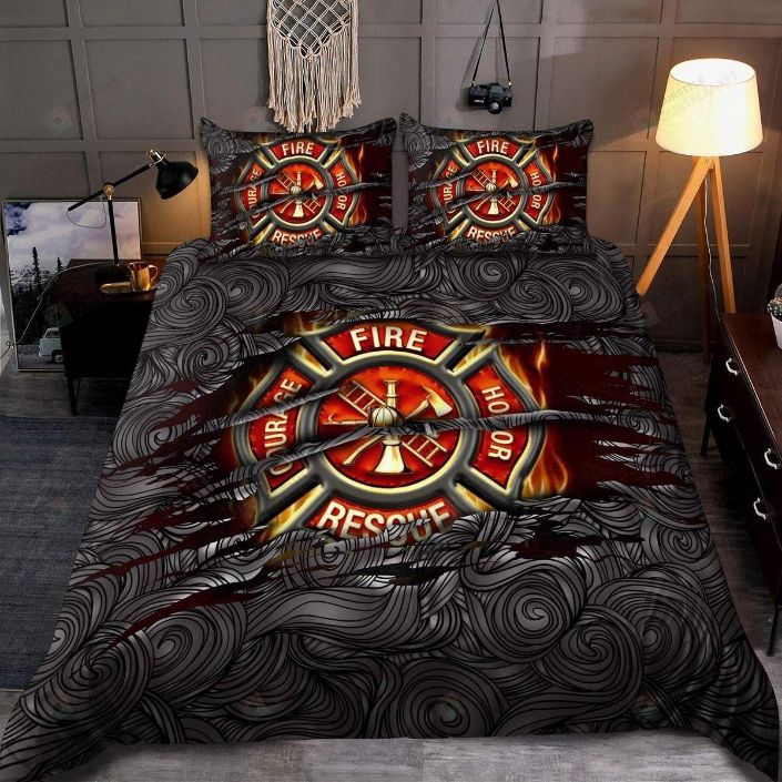 Symbol Firefighter Lover Bedding Set