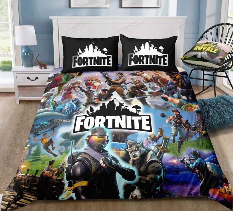 Team Fortnite Gamer &amp Amp Pillowcases Bedding Set