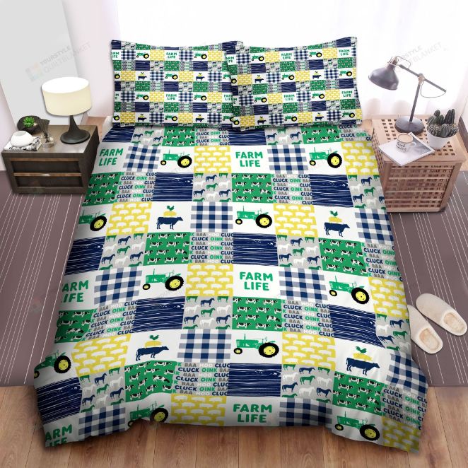 Tractors Are Green Bedding Set