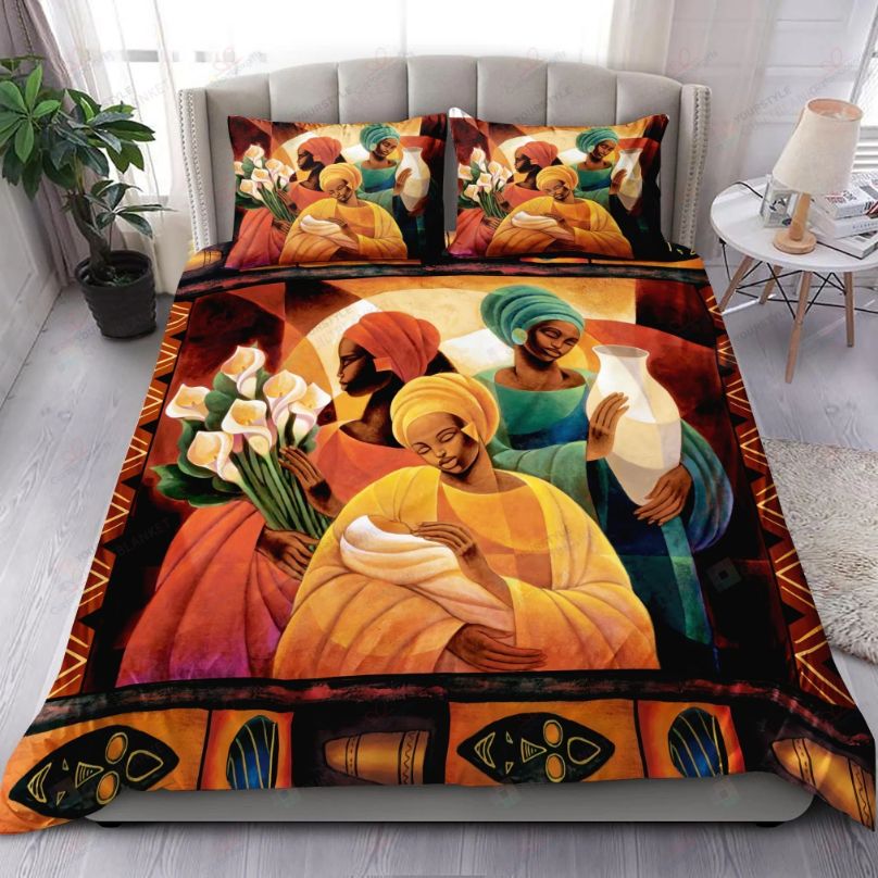 Traditional African Women Bedding Set