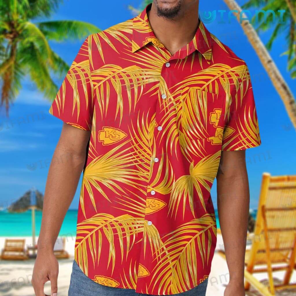 Chiefs Hawaiian Shirt Flamingo Banana Leaf Kansas City Chiefs Gift