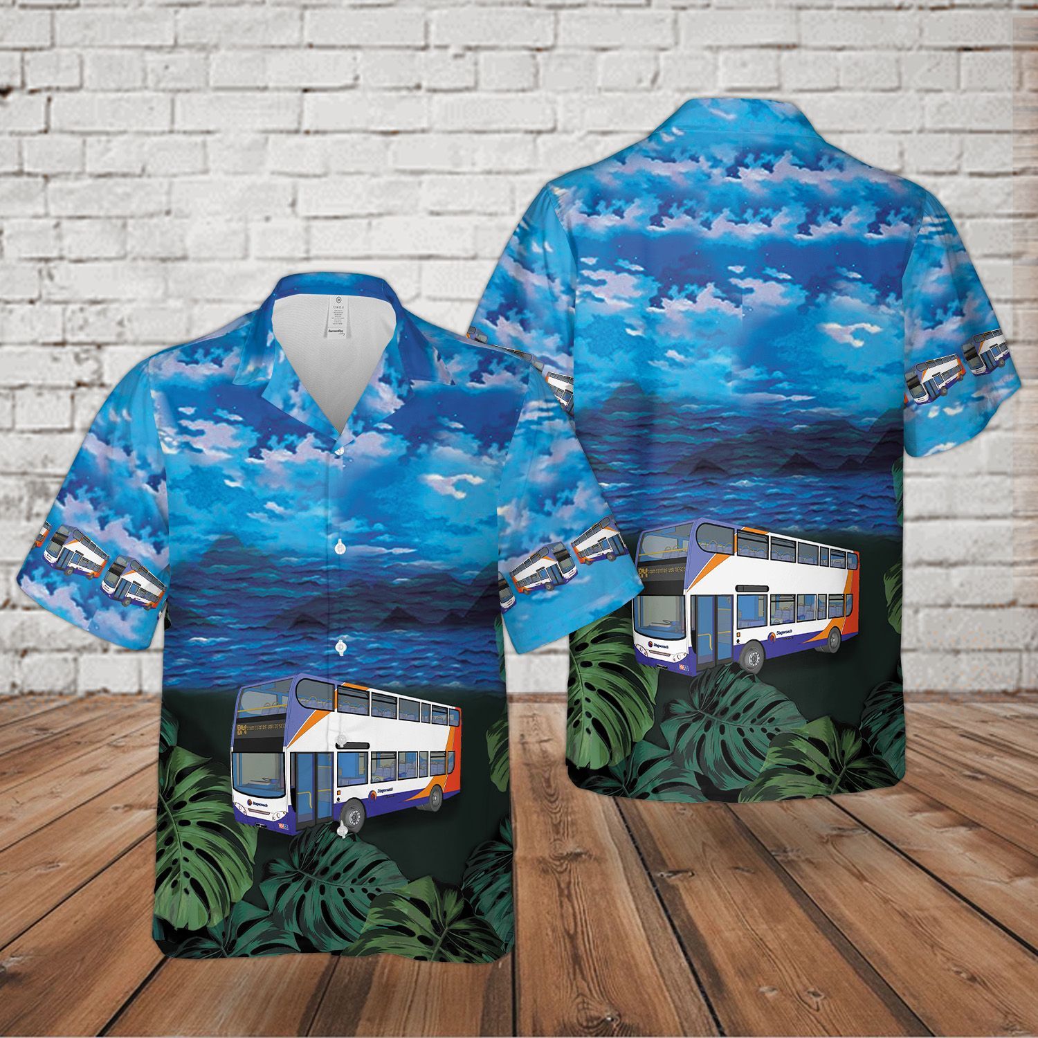 Doubledecker Bus Stagecoach  Blue Nice Design Unisex Hawaiian Shirt For Men And Women Dhc17063255