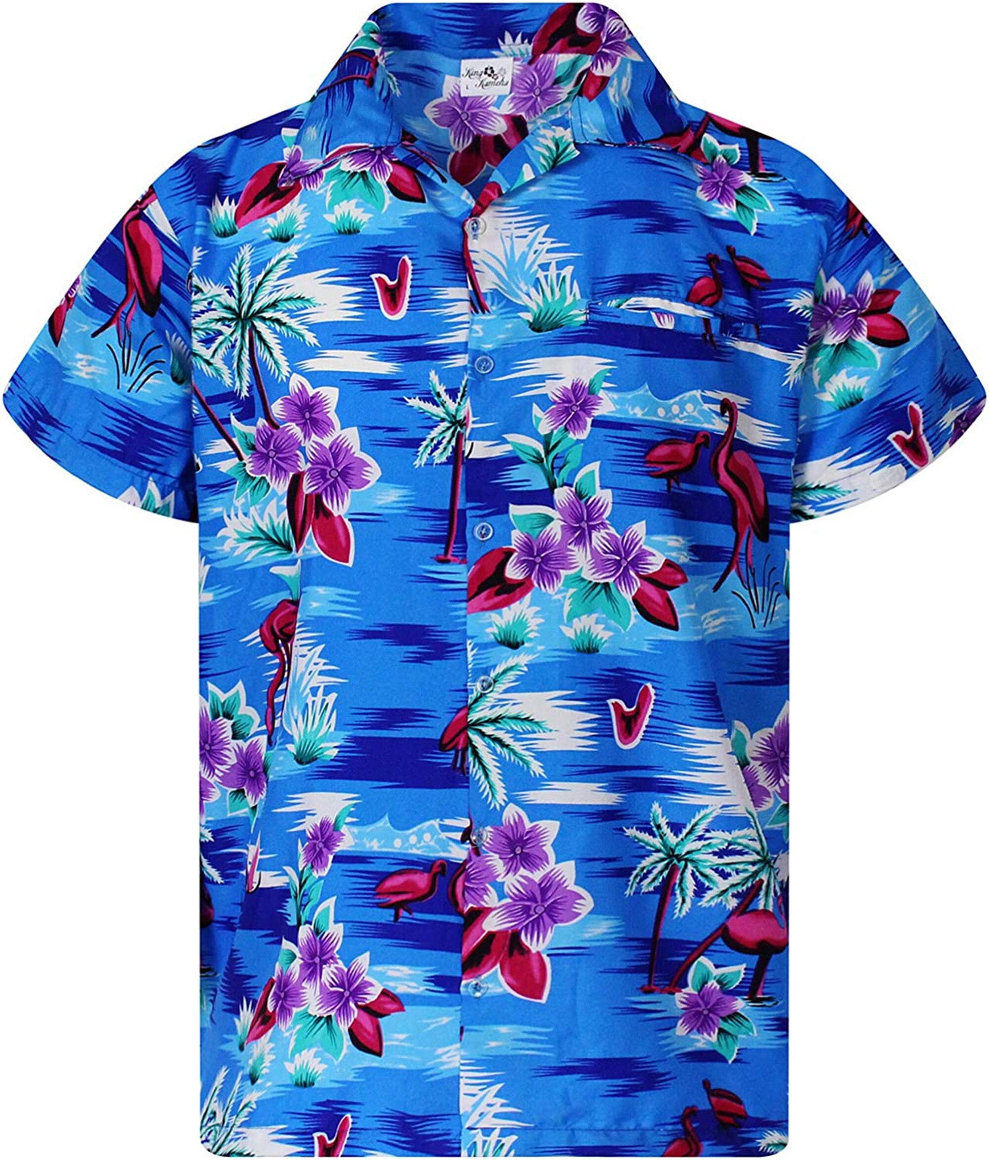 Flamingos And Flower Hawaiian Shirt-1