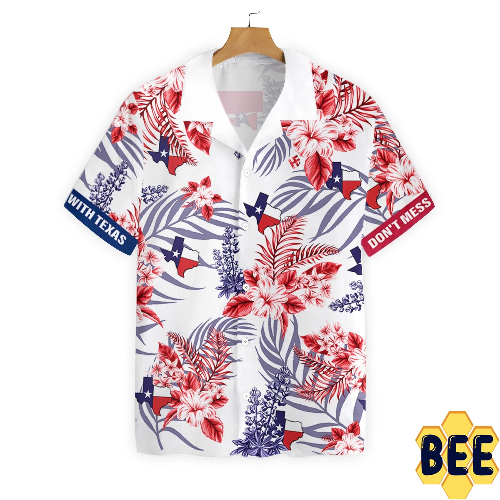 Floral Bluebonnet Dont Mess With Texas Trending Hawaiian Shirt-1