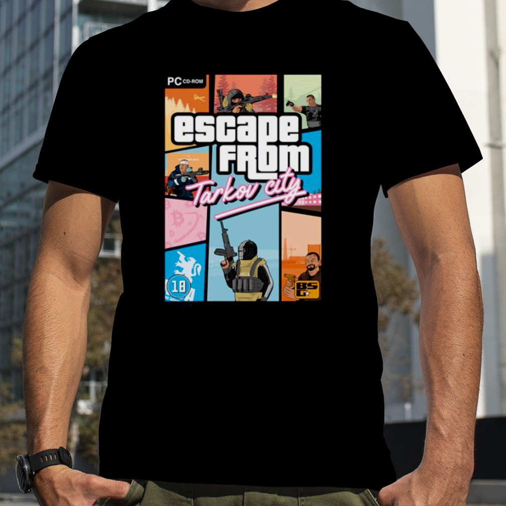 Gta Vice City Style Escape From Tarkov shirt